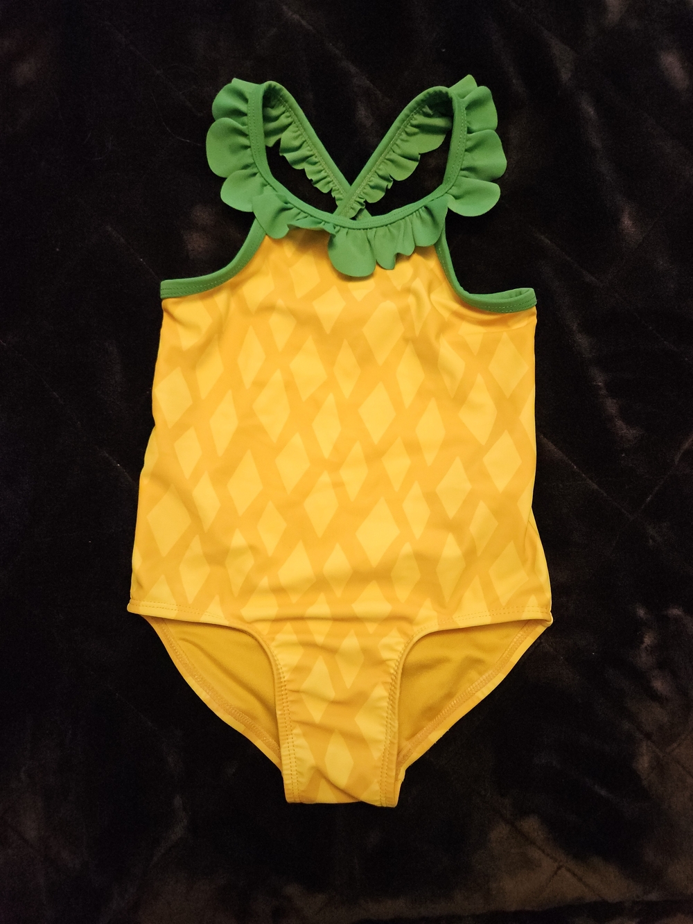 Old Navy Pineapple Girls One-Piece Swimsuit
